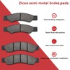 ZICOO Front and Rear Brake Pads for Can Am Maverick