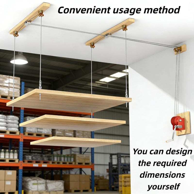 Overhead Garage Lifting Storage Rack, Garage Storage Lift, Garage Ceiling