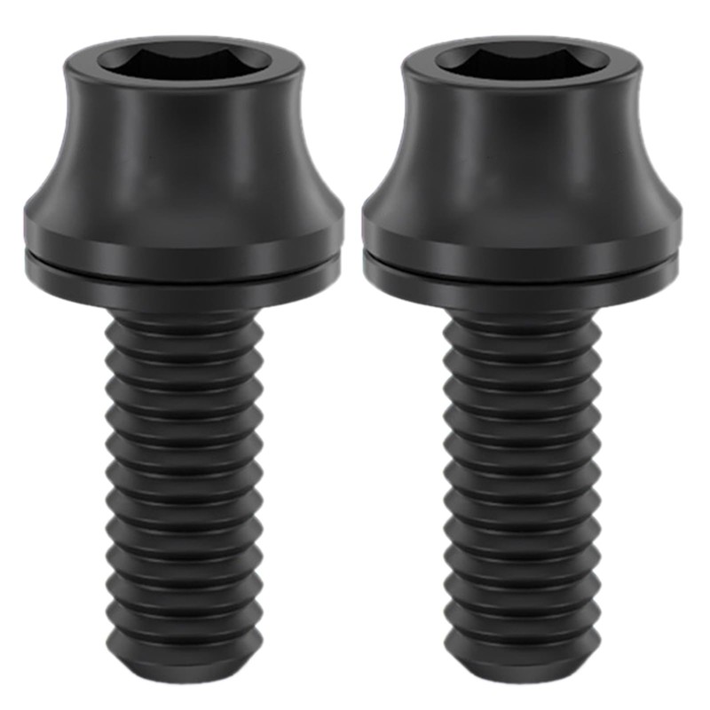 2 Pcs Bicycle Water Bottle Cage Bolts M5x12mm Titanium Alloy