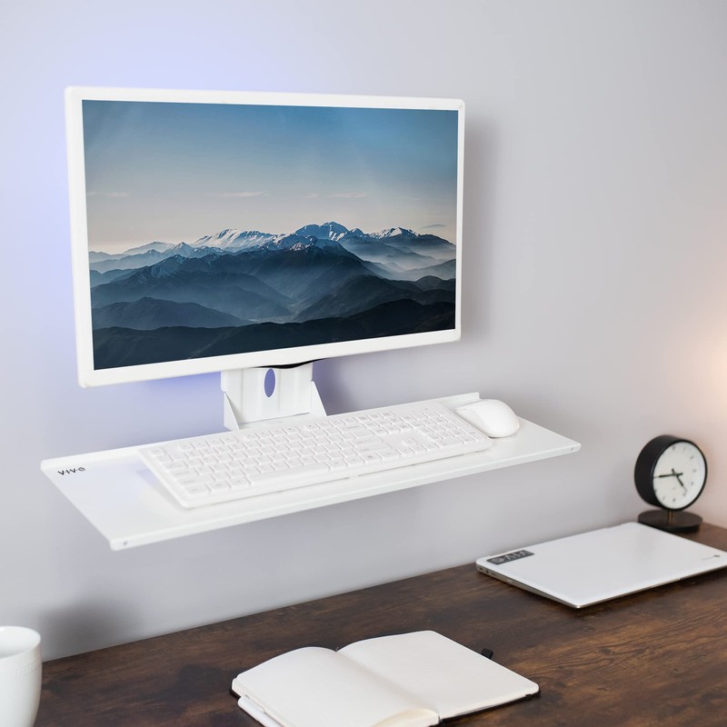 VIVO Computer Keyboard and Mouse Platform Tray VESA Mount Attachment