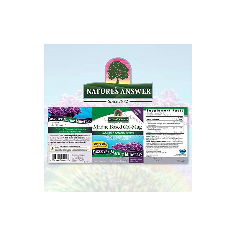 Nature's Answer Marine Based Cal - Mag 500 MG