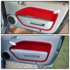 ALLGOOD Armrest Door Panel Insert, Compatible with Ford Mustang 2005-2009,Red