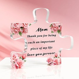 【2025 Mothers Day Gifts】Easter Basket Stuffers Gifts For Mom  , Gifts For Moms Birthday Heart Acrylic Plaque For Mom Mothers Birthday Gifts Best Mom Gifts - Size: Mom Thank you for being