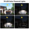 Outdoor Motion Sensor Light Solar Powered 3 Adjustable Heads IP65