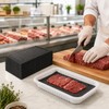 Meat Soaker Pads, Black, 500 Pack, Disposable Absorbent | For
