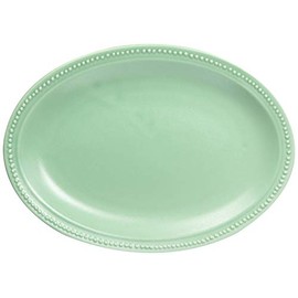 Koyo Pottery 30320 Medium Dish, Japanese Tableware, Rim Dot Plate, M, Mino Ware, Mino Ware, Made in Japan