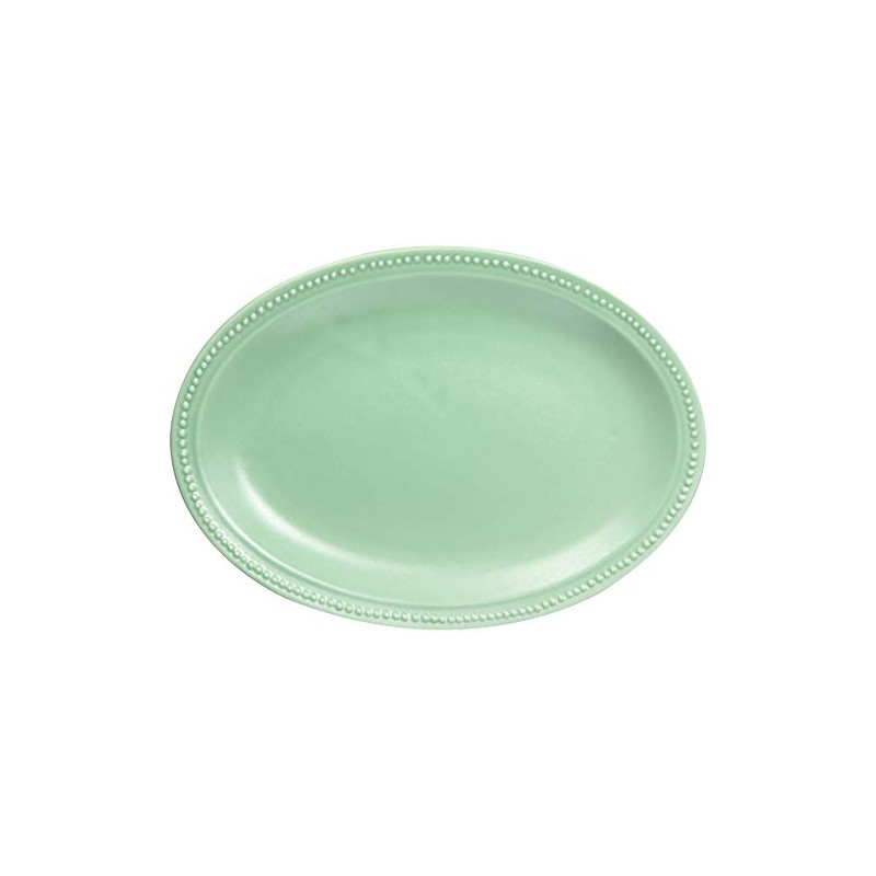 Koyo Pottery 30320 Medium Dish, Japanese Tableware, Rim Dot Plate,