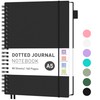 RETTACY Notebook A5 Bullet Dot Journals for Women, Grid Wirebound