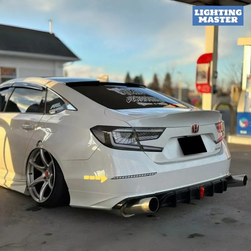 lighting_master Clear Lens Rear Bumper LED Reflector Fits Honda Accord
