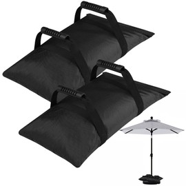 TRINKA Umbrella Base Weight Sandbags, 2 x 45 LBS Fillable Straight Sand Bags for Cantilever Patio Umbrella, Trampoline, Outdoor Garden Backyard Furniture(Without Sand)