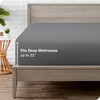 Bare Home 22" Fitted Bottom Sheet - Premium 1800 Ultra-Soft