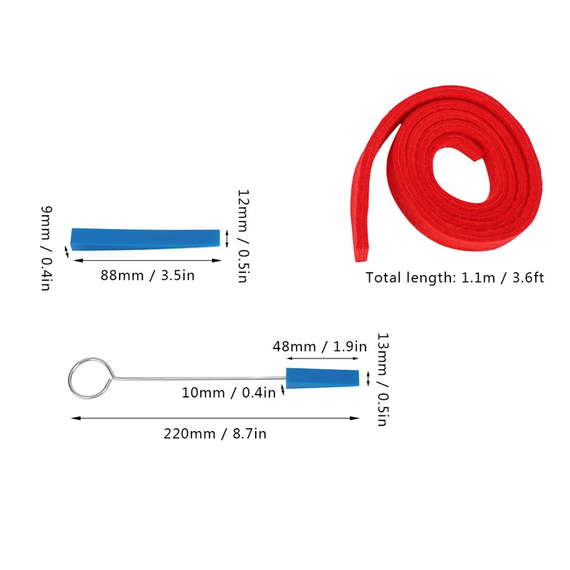 6Pcs Piano Tuner Kit Tuning Professional Musical Silent Hammer DIY