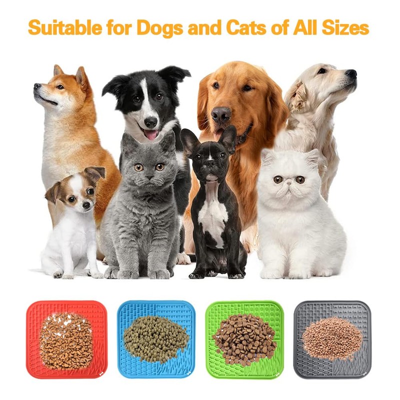 Lick Mat Dogs Slow Feeder, Licking Pad with Suction, Anxiety