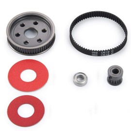 3.17/5.0mm Belt Drive Transmission Gears System for 1/10 RC Crawler Axial SCX10 Motor Gear Shaft Conversion (5.0mm)