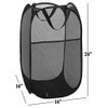 Bud Mesh Pop up Laundry Hamper with Portable Handles, Collapsible