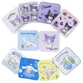 FEIFEI'S BOW 5 Pcs Soft Kids Washcloth Towels with Princess Mermaid Spider, Multicolor Children's boys girls Facial Hand Towel, Cotton Baby Face Washer Hand Towels 15 x 15 CM (KURO)