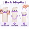 Silicone Water Bottle Handle Strap for Carrying – Portable Sling