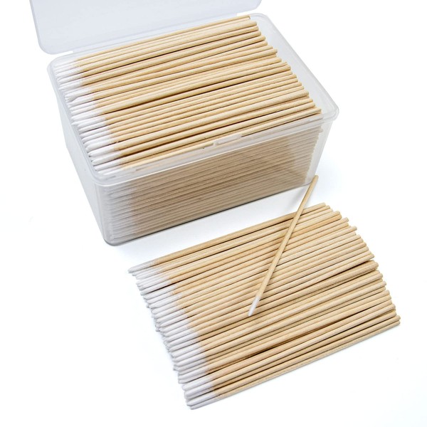 800PCS Pointed Cotton Swabs with Storage Case - Precision Tip