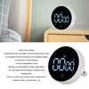 Desktop Timer Minimalist Round 3 Level Volume Adjustable Digital Countdown