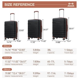 Garvee (20/24/28 inch Black+Brown