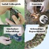 Überlebensarmband, 6 Stück Multifunktionales Überlebensarmband Set, 5 in 1 Paracord