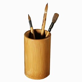 BHJKL Bamboo Wood Pen Holder Stand for Desk Table Pencil Organizer Multi Purpose Use Pencil Ciup Pot Desk Storage