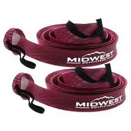 Midwest Outfitters Rod Socks Fishing Rod Sleeve Cover -2Pack- Rod Sock Fishing Pole Covers for Spinning Baitcaster and Youth Fishing Pole Sizes - Rod Cover Comes in Multiple Sizes and Colors
