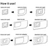 FLLAGG20 3 x Kit 4 in 1 SIM Adapter from