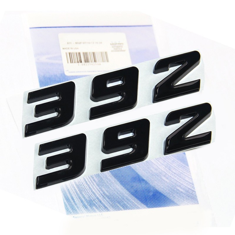 Yoaoo 2x Black 392 Emblem Badge Alloy Decal 3d Logo