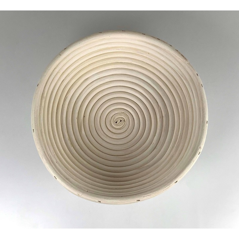 Tredoni Rattan 25 cm Round Dough Proofing Basket/Bowl + Cotton