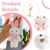 NHPY Pack of 2 Puppy/Rabbit Bag Charms, Bag Pendant Puppy/Rabbit,