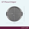 Anolon Advanced Nonstick Bakeware 13-Inch Pizza Crisper, Gray with Silicone
