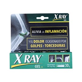 X RAY - Gel. Alivia la inflamación y el dolor ocasionado por golpes y torceduras. Caja con tubo de 30g.