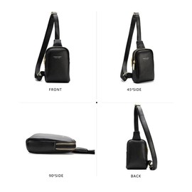 Small Crossbody Sling Bag for Women Men Teen Girls, Fanny Packs Leather Purses Shoulder Chest Bag