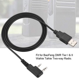 Oumij Tier I & II USB Programming Cable for BaoFeng DM-5R Tier 2 Walkie Talkie RD-5R Radio, Suitable for Win XP/Win7/Win8/Win10.