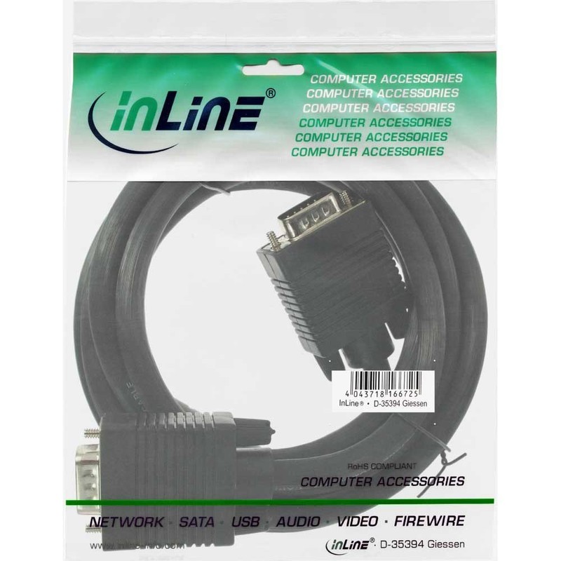 S-VGA Cable 15-Pin HD Male / Male Black 2 m,