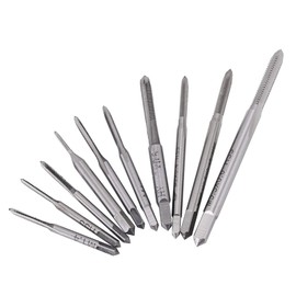 10 Piece Tap Set, Thread Cutting Tool Set, HSS Metric Straight Pipe M1 M1.2 M1.4 M1.6 M1.7 M1.8 M2 M2.5 M3 M3.5 Model Making Tap Set Hand Tool Set