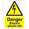 Seco Danger Electric Shock Risk Sign, 200mm x 300mm -