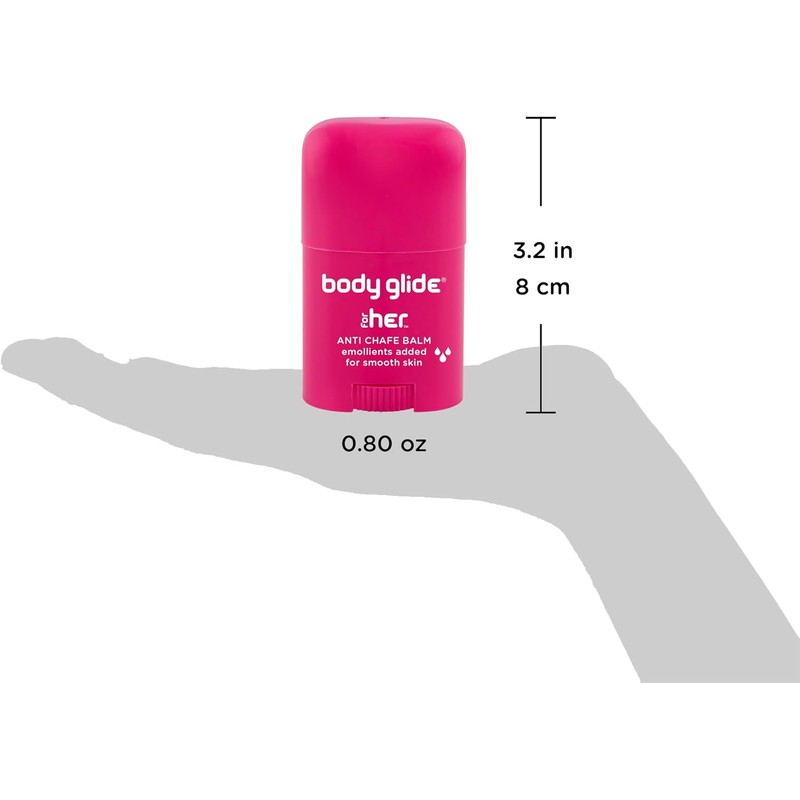 Cuerpo Glide para ella 42.5 gram anti Chafe Bálsamo, Rosado,
