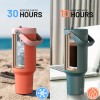 Vaso Térmico De 1.2l Acero Inoxidable Con Popote Y Calor/frí