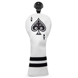 Popular Spade A Driver Cover for Golf Club Headcover Wood, Fairway Wood Cover, Utility Cover/Hybrid Cover with Number Tag, Premium Leather, Set of 3 (1 UT Cover)