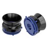 1 Pair NAB Hub Adapters Polished Aluminum Alloy Universal Loading