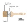 Pretul BRE-2, Brocha económicas, mango de madera, 2"