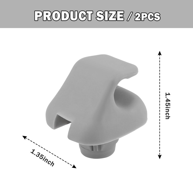 2PCS Sun Visor Clip,Durable Car Visor Clip Hook Replacement OEM#88217S01A01ZA,88217S04003ZA,Premium