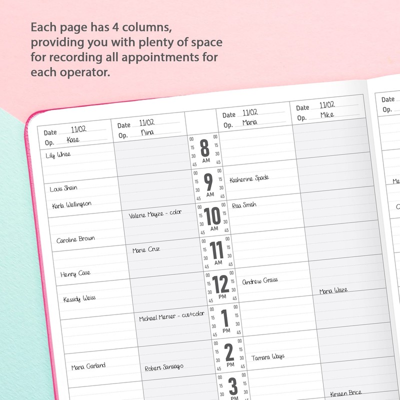 GoGirl Salon Appointment Book – Reservation Book for Beauty Salons,