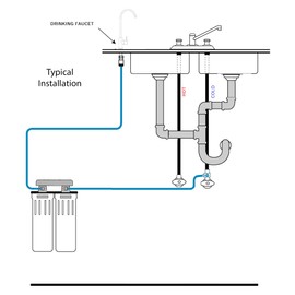 BlueBay Kitchen Drinking Water Faucet,100% Lead-Free for Non-air Gap Water Filtration System. High Grade Stainless Steel 304,Fits Most Reverse Osmosis Faucet (RO) (Brushed Nickel)