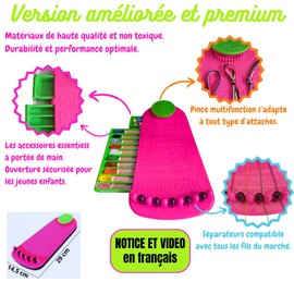 Brazilian Bracelet and Friendship - Gift Idea for Girls 8-16 Years, Teenagers - DIY Set Creative Leisure Children and Adults, Instructions in French - Activity with Threads