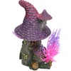 Rosewood Blue Ribbon 911791 Leprechaun House with Purple Roof Aquarium