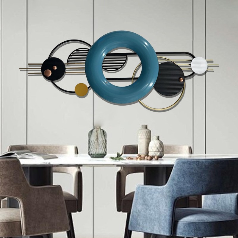 HAVFIFK Metal Wall Art,Modern Metal Wall Decor Minimalist Wall Sculptures