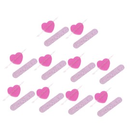 Gatuida 10 Sets Manicure Tool Set Durable Nail Files Sponge Buffers for Smooth Finishing Lightweight Portable Nail Art Supplies